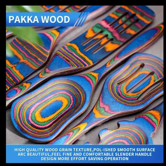 7-Piece Wooden Spoon Utensil Set - Picture 8 of 9